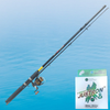 Aqua Strike 6 – 6ft Carbon Spinning Rod and 4000 Series Reel Combo with Braided Line for Freshwater and Saltwater Fishing