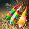 AYAKA Premium Rainbow Soft Frog Lures – Pack of 2, Japanese Design, Multi-Color Glow, Lifelike Action for Freshwater & Saltwater Fishing
