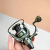 Army Green Fishing Reel – CNC Knob & Reinforced Drag for All Waters