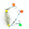 Triple Hook Spring Feeder Fishing Rig with Colorful Bait Balls – Carp & Freshwater Groundbait Feeder Tackle