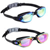 AquaGlide Pro-Mirrored Swimming Goggles | Ultra-Clear, Leakproof & UV-Protected