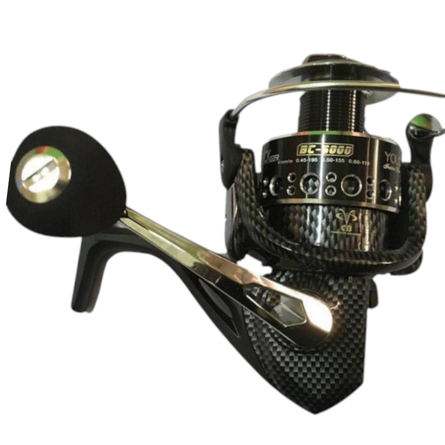 Yolo Black Cracker Spinning Reel โ Premium Graphite, 9 Ball Bearings, 5.1:1 Gear Ratio.