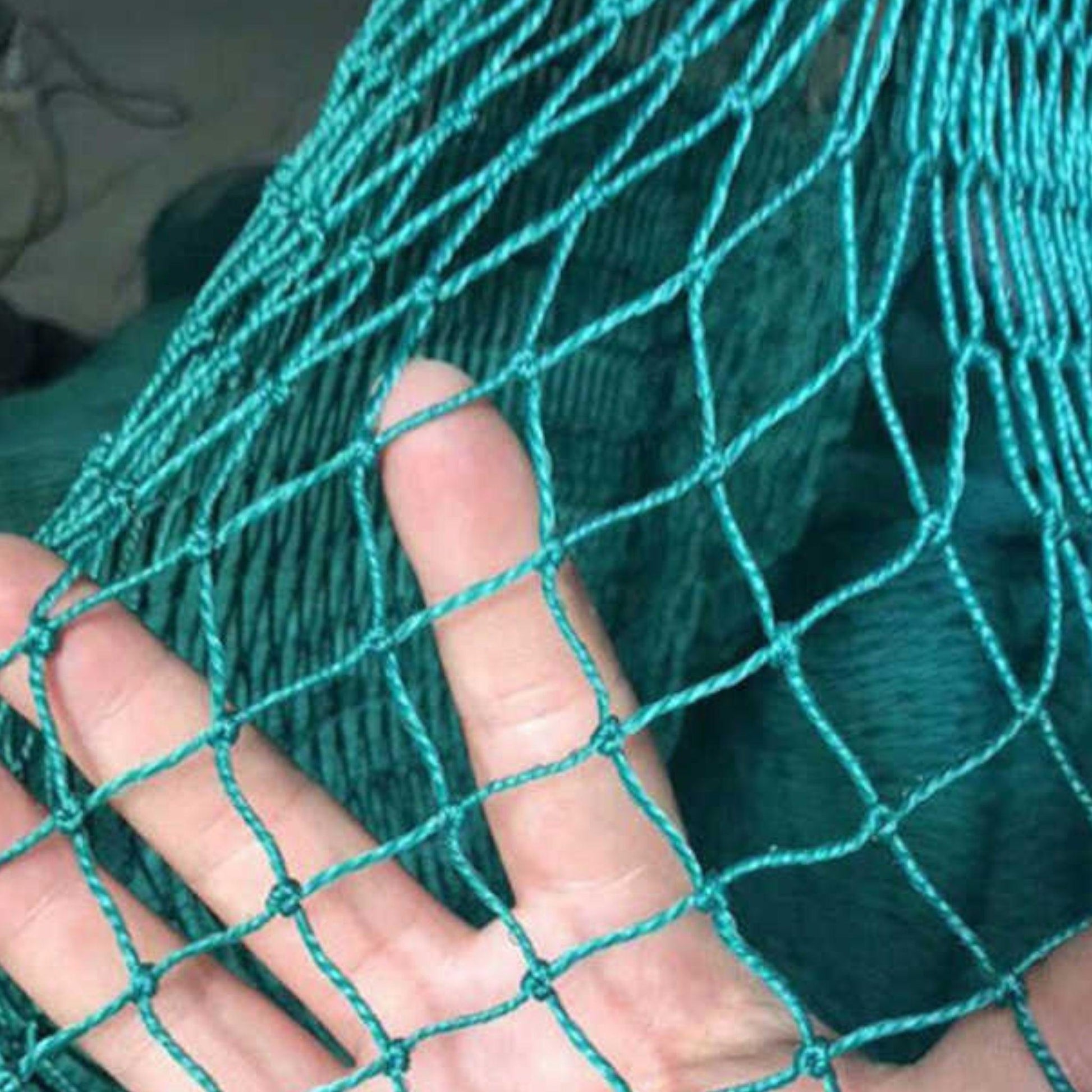 Cricket Practice Net – 80mm Mesh, Durable Green Net for Training & Perimeter.