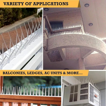 Anti-Bird Spikes – Durable Polycarbonate, UV-Resistant for Rooftops & Balconies.