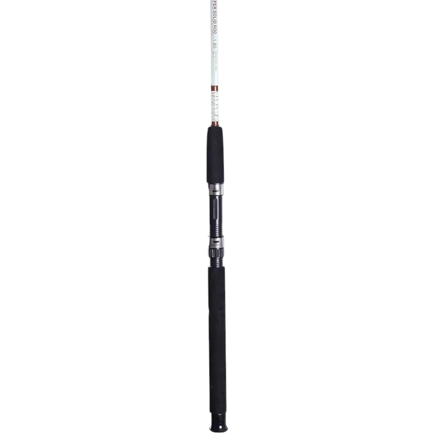 Crocodile Fiberglass Spinning Rod – Unbreakable, Durable Two-Piece, 7ft-9ft.