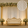 Premium Diamond Mesh Stage Decoration Net – 10ft × 20ft Backdrop for Wedding & Events