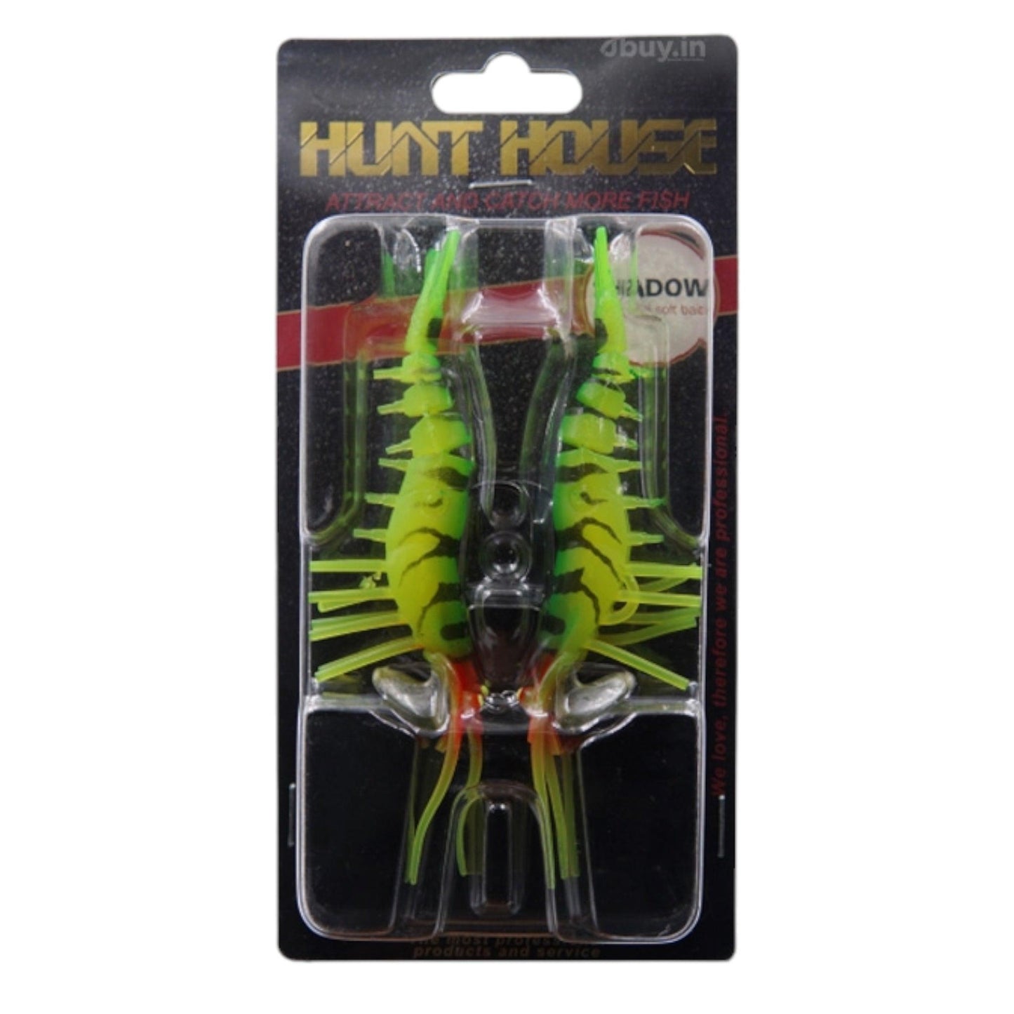 HUNTHOUSE Soft Shrimp Fishing Lure 135mm 14g - Packaged for Saltwater and Freshwater Fishing