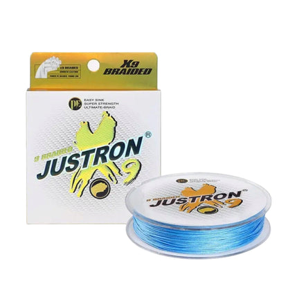 Justron 9X Braided Fishing Line – 100m High-Strength & Abrasion Resistant.