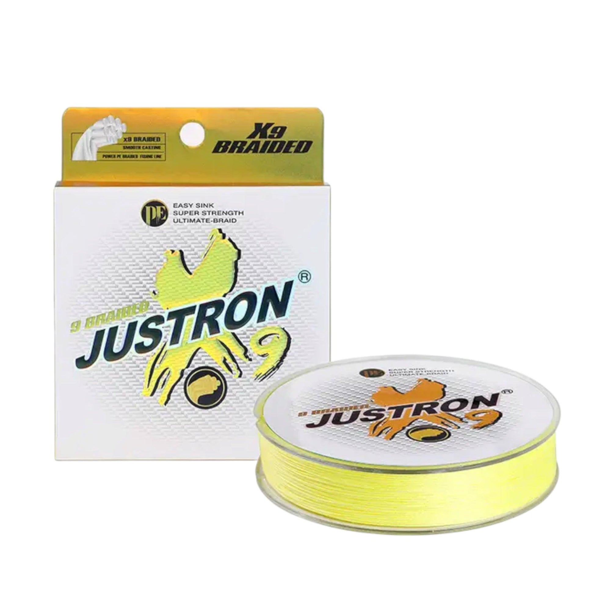 Justron 9X Braided Fishing Line – 100m High-Strength & Abrasion Resistant.