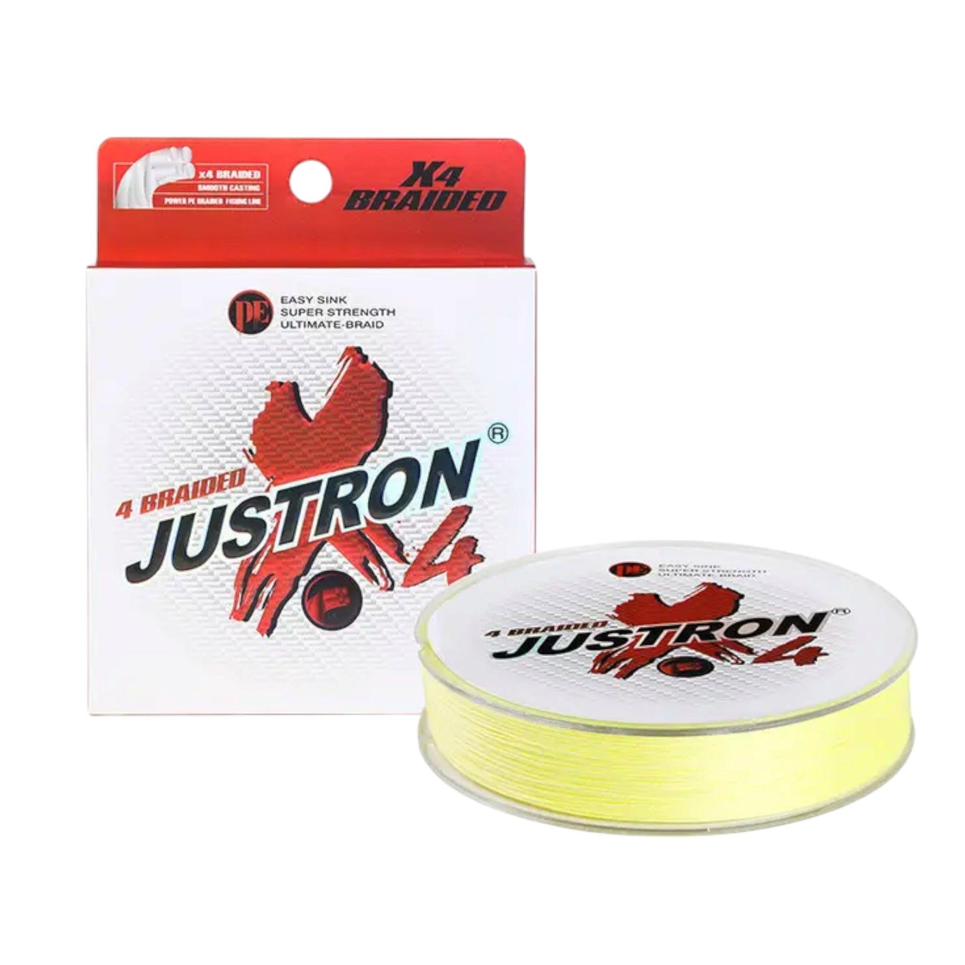 Justron 4X 100m Braided Fishing Line – High-Strength, Abrasion-Resistant, 0.23mm-0.50mm.