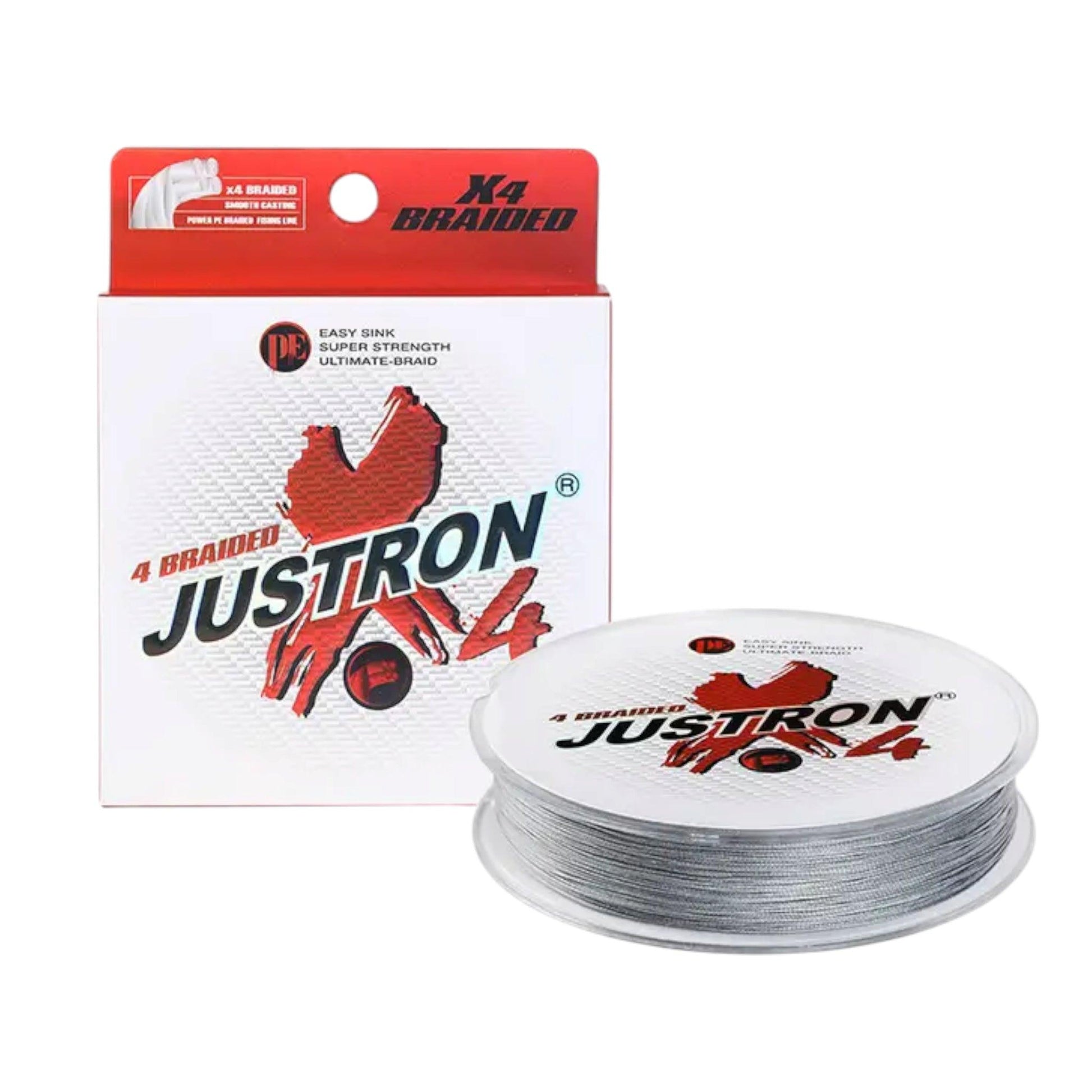 Justron 4X 100m Braided Fishing Line – High-Strength, Abrasion-Resistant, 0.23mm-0.50mm.