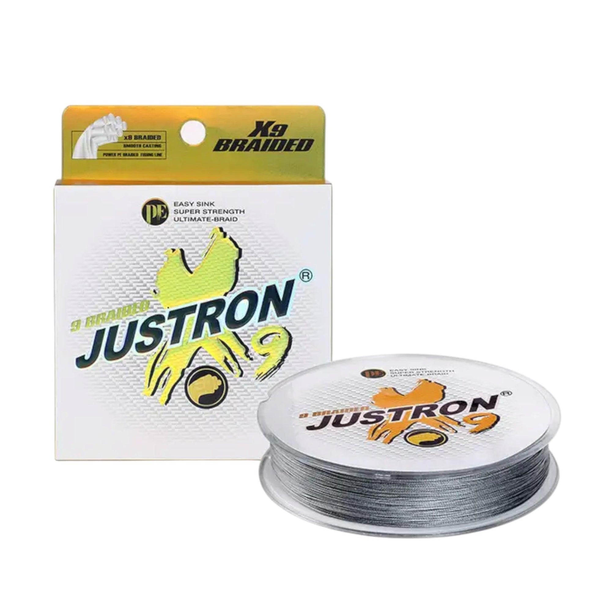 Justron 9X Braided Fishing Line – 100m High-Strength & Abrasion Resistant.