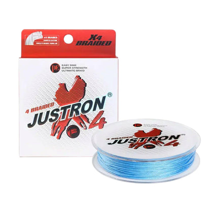 Justron 4X 100m Braided Fishing Line – High-Strength, Abrasion-Resistant, 0.23mm-0.50mm.