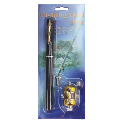 Compact Pen Fishing Rod Combo Kit with Reel – Portable Travel Set.