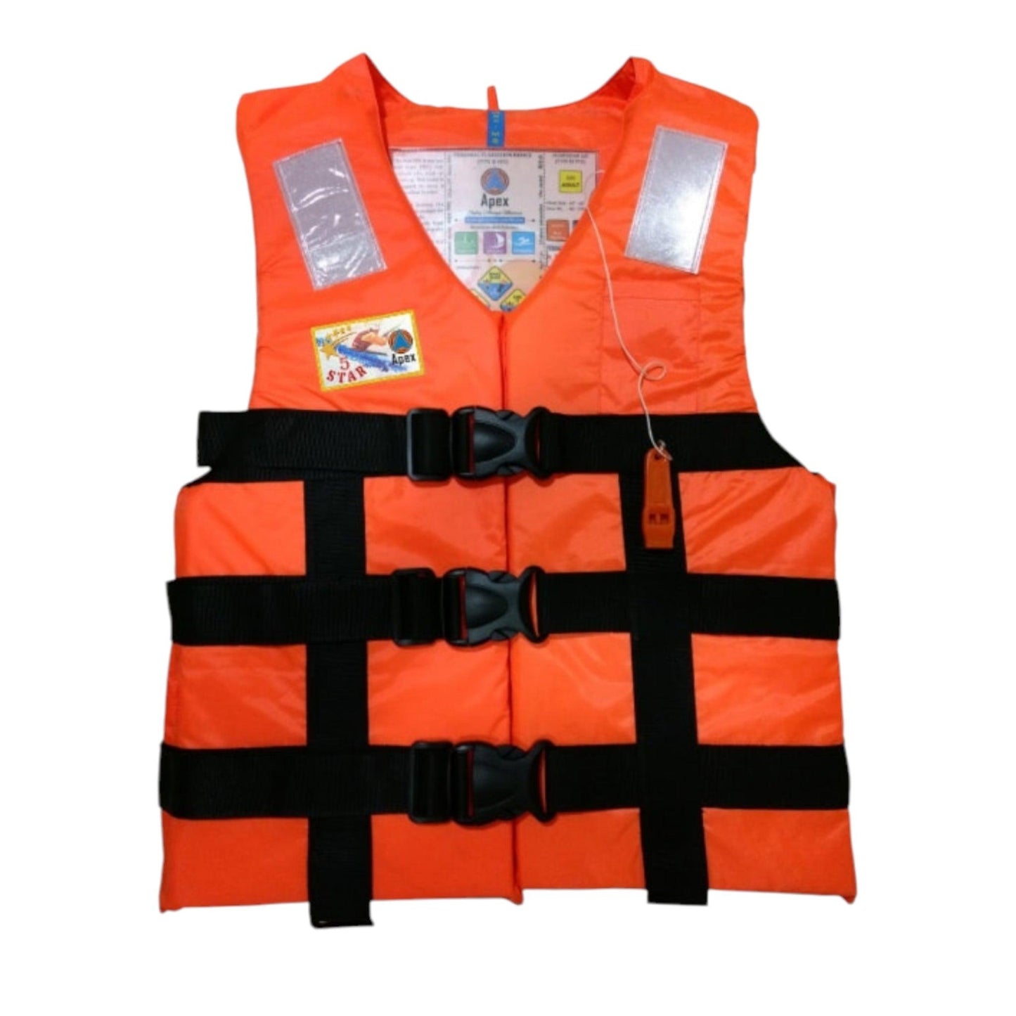 Premium Type III PFD Life Jacket with 150N Buoyancy for Boating, Fishing, Kayaking & Water Sports – EN ISO 12402-3 Certified Safety Vest with Waterproof Fabric, Adjustable Triple Straps, Retro-Reflective Tape for High Visibility, and Emergency Whistle for Rescue Operations