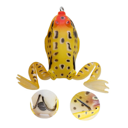 Soft Swimbait Frog Lure – 15g Floating Prop Lure with Realistic Legs.