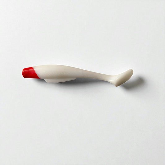 Wild Action AFISHLURE soft bait set with three lures, red and white color combination, suitable for all types of fishing.
