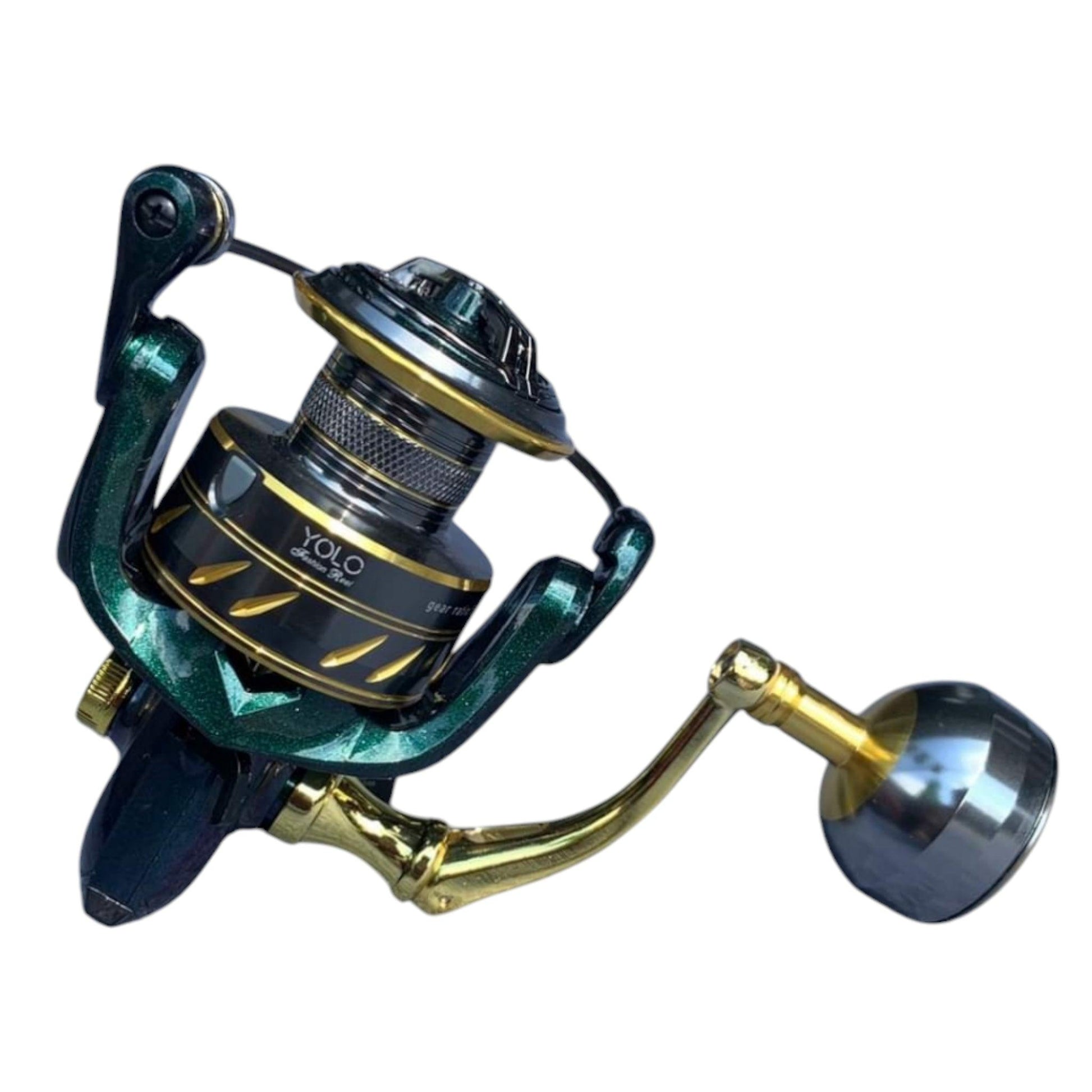 Yolo BF 4000 Spinning Reel – Durable Metal Body, Enhanced Drag for Angling.